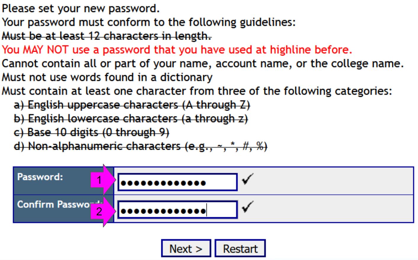 password 4